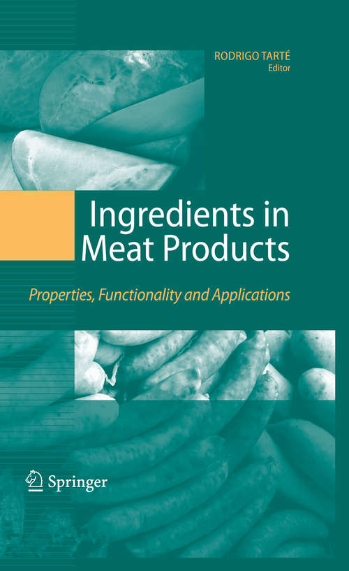 Book cover of Ingredients in Meat Products