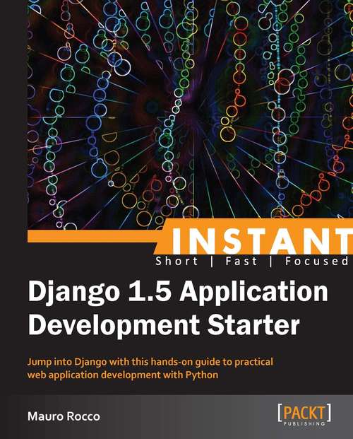 Book cover of Instant Django Application Development Starter