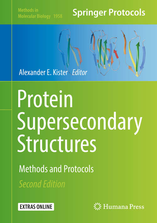 Book cover of Protein Supersecondary Structures (Methods In Molecular Biology #932)