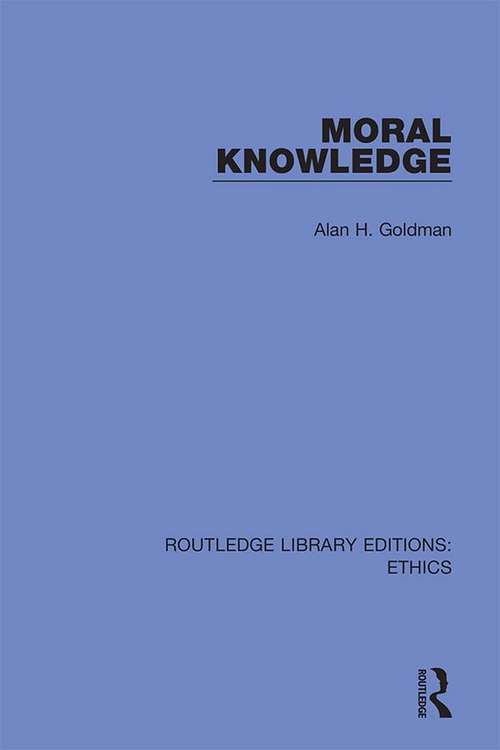 Book cover of Moral Knowledge