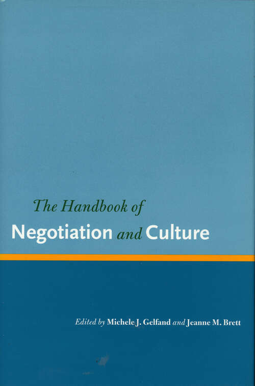 Book cover of The Handbook of Negotiation and Culture