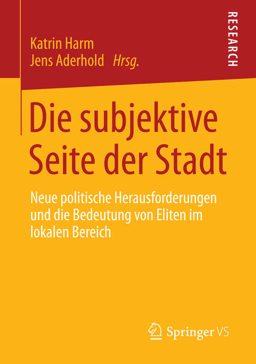 Book cover of Die subjektive Seite der Stadt