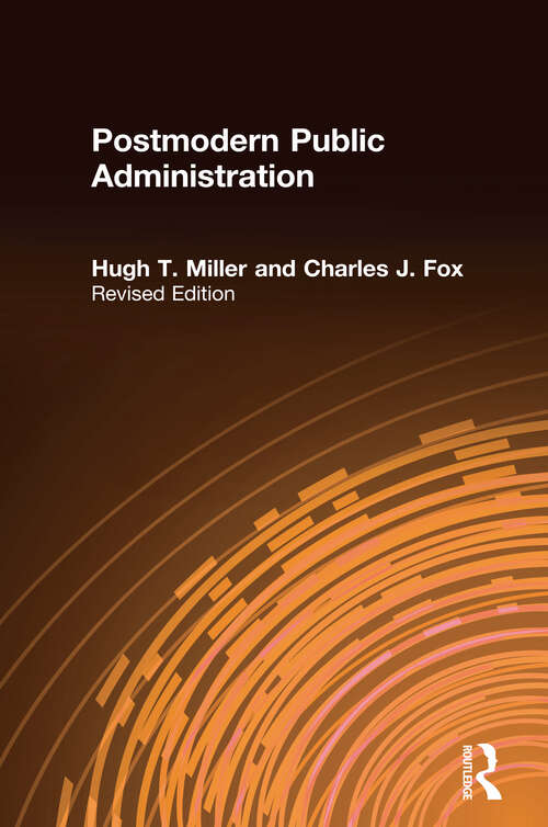 Book cover of Postmodern Public Administration