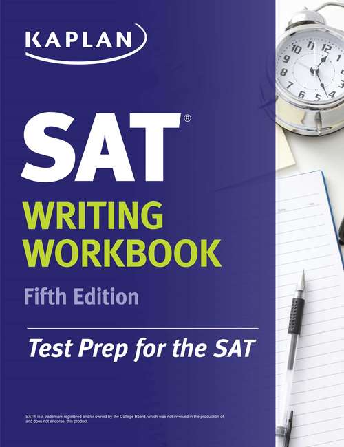 Book cover of Kaplan SAT Writing Workbook