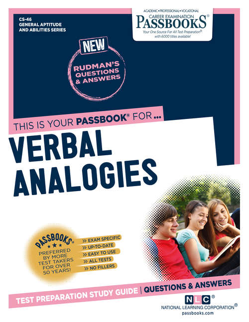 Book cover of VERBAL ANALOGIES: Passbooks Study Guide (General Aptitude and Abilities Series (CS))