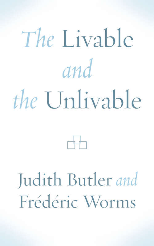 Book cover of The Livable and the Unlivable