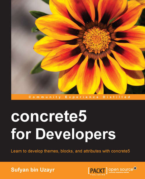 Book cover of concrete5 for Developers