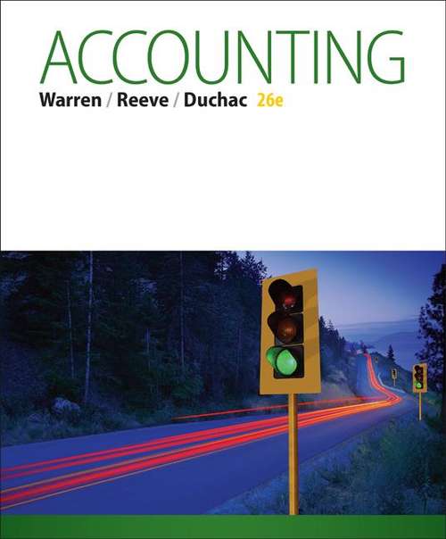 Book cover of Accounting, 26th Edition