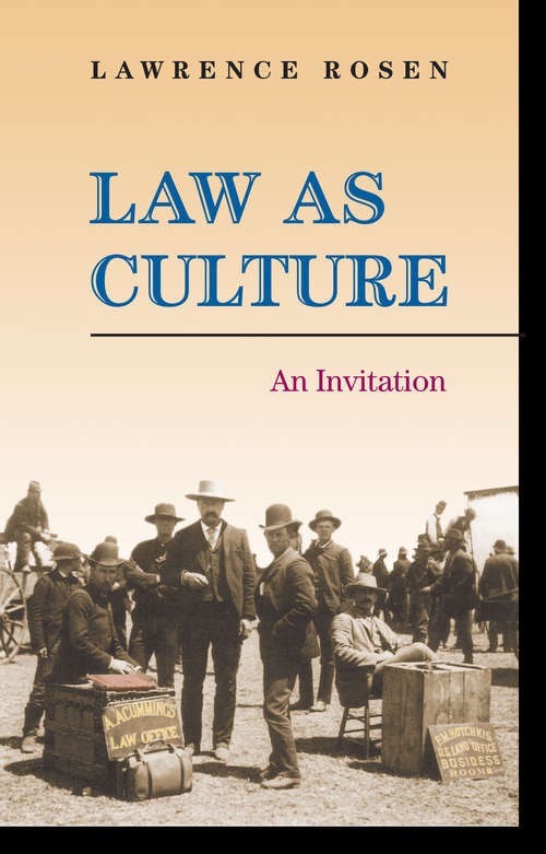 Book cover of Law as Culture: An Invitation