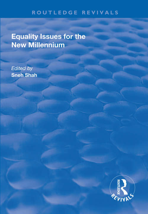 Book cover of Equality Issues for the New Millennium (Routledge Revivals)