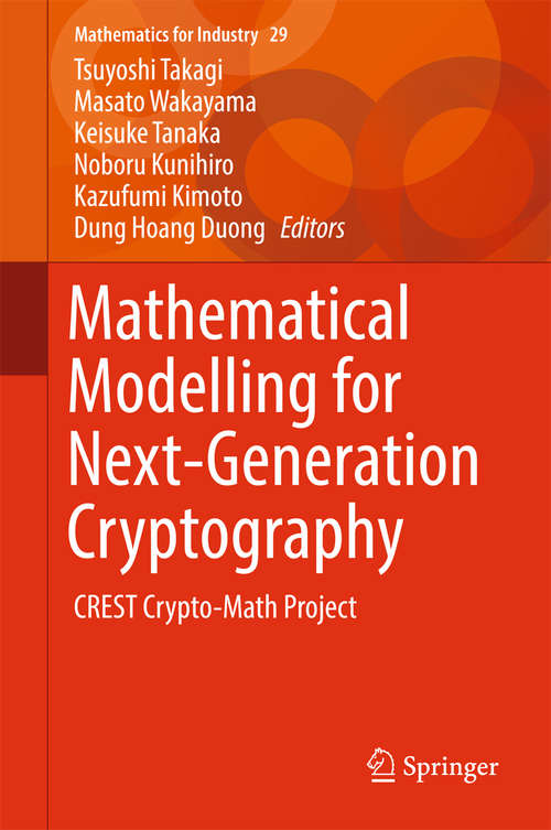 Book cover of Mathematical Modelling for Next-Generation Cryptography