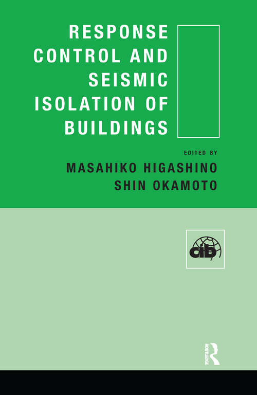 Book cover of Response Control and Seismic Isolation of Buildings