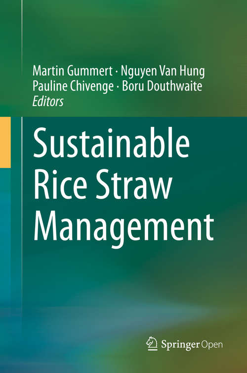 Book cover of Sustainable Rice Straw Management (1st ed. 2020)