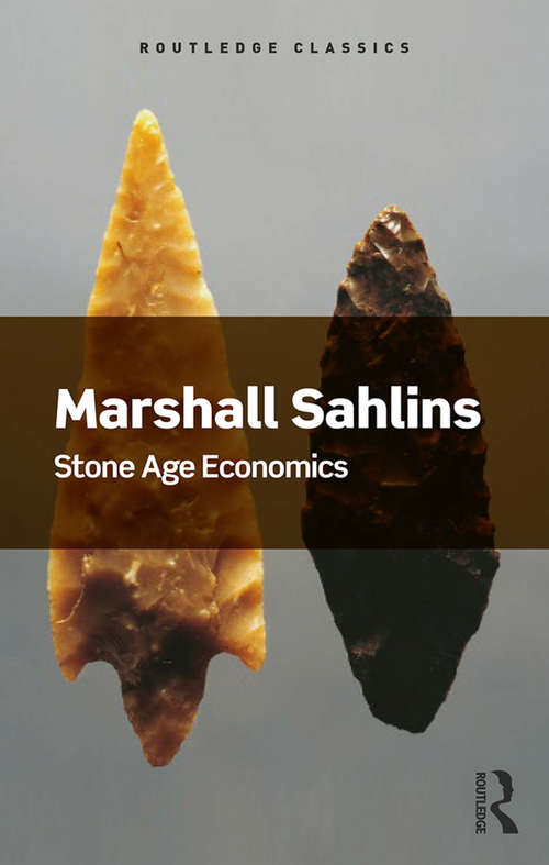 Book cover of Stone Age Economics (2) (Routledge Classics)