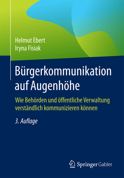 Book cover of Bürgerkommunikation auf Augenhöhe