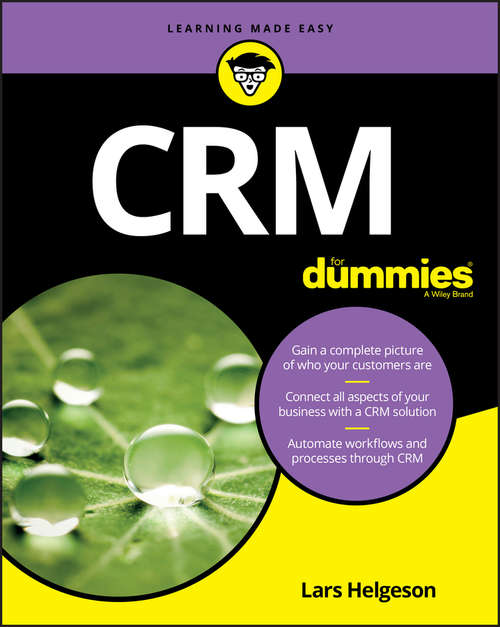 Book cover of CRM For Dummies