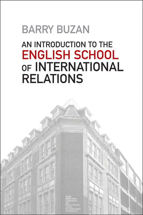 Book cover of An Introduction to the English School of International Relations: The Societal Approach