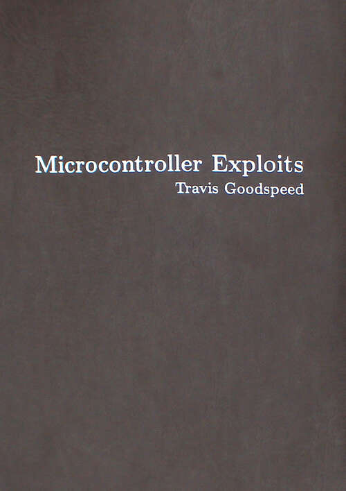 Book cover of Microcontroller Exploits