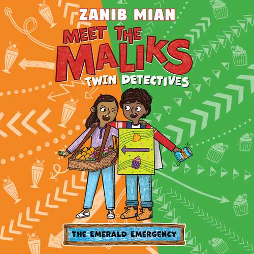 Book cover of The Emerald Emergency: Book 3 (Meet the Maliks – Twin Detectives)