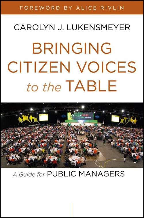 Book cover of Bringing Citizen Voices to the Table