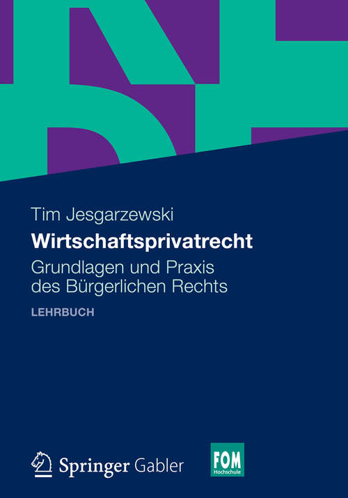 Book cover of Wirtschaftsprivatrecht