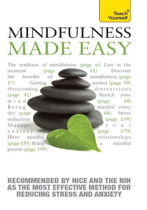 Book cover of Mindfulness Made Easy: Teach Yourself