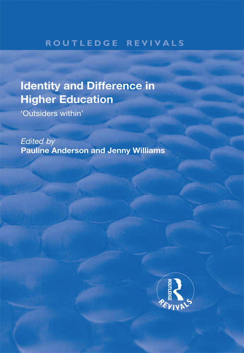 Book cover of Identity and Difference in Higher Education: Outsiders within