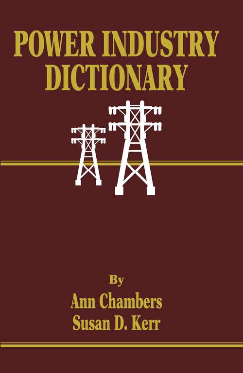 Book cover of Power Industry Dictionary