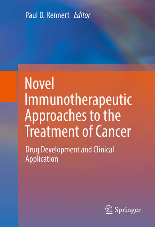Book cover of Novel Immunotherapeutic Approaches to the Treatment of Cancer