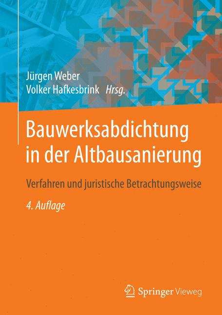 Book cover of Bauwerksabdichtung in der Altbausanierung