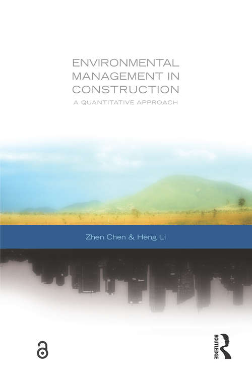 Book cover of Environmental Management in Construction: A Quantitative Approach