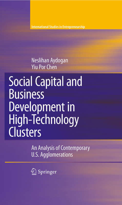 Book cover of Social Capital and Business Development in High-Technology Clusters