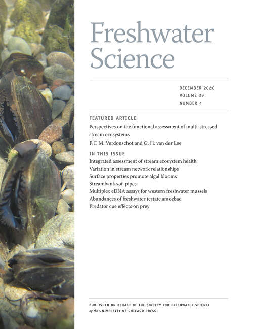 Book cover of Freshwater Science, volume 39 number 4 (December 2020)