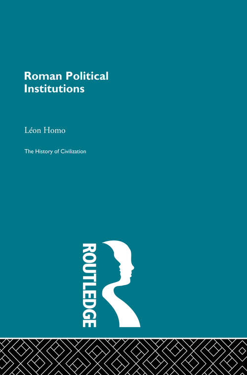 Book cover of Roman Political Institutions