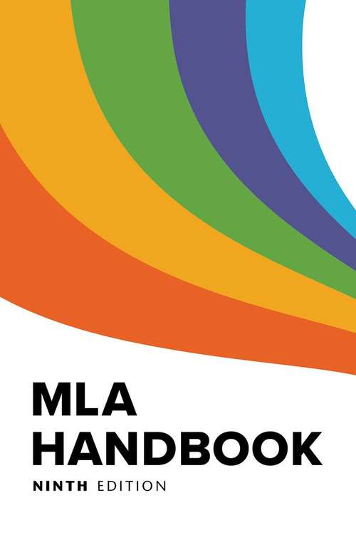 Book cover of MLA Handbook, Ninth edition (9)