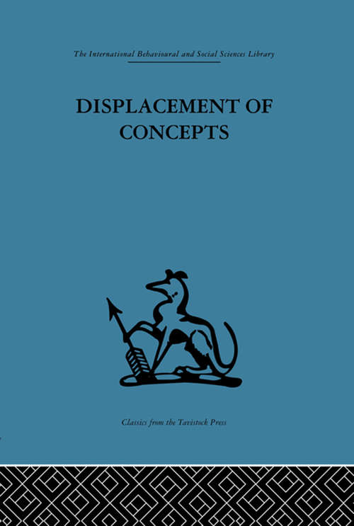 Book cover of Displacement of Concepts