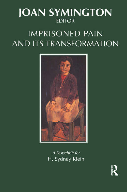 Book cover of Imprisoned Pain and Its Transformation