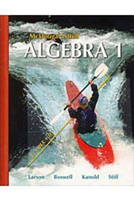 Book cover of Algebra 1, Wisconsin, Student Edition