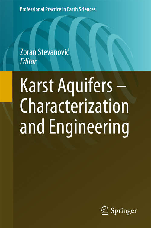 Book cover of Karst Aquifers—Characterization and Engineering