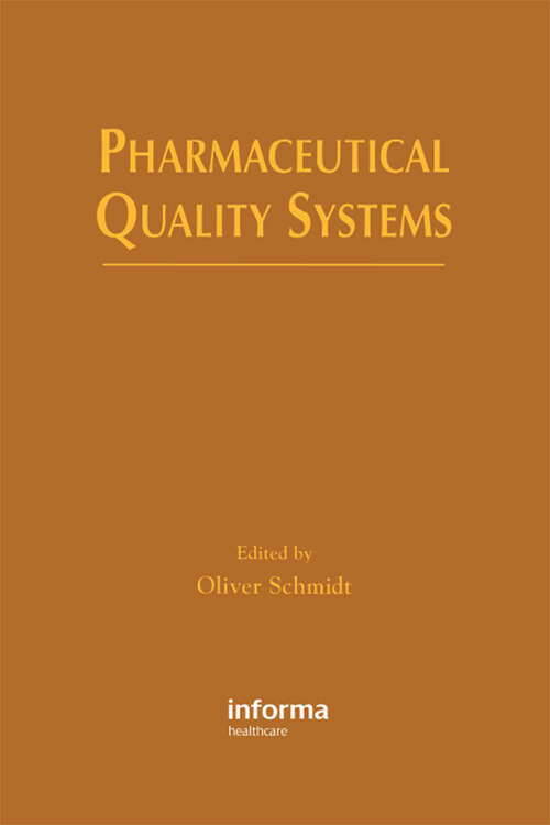 Book cover of Pharmaceutical Quality Systems