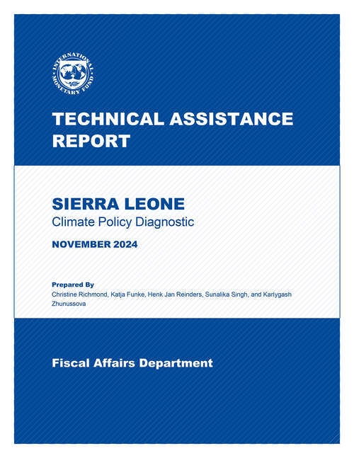 Book cover of Sierra Leone: Technical Assistance Report-Climate Policy Diagnostic