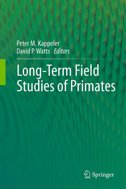 Book cover of Long-Term Field Studies of Primates