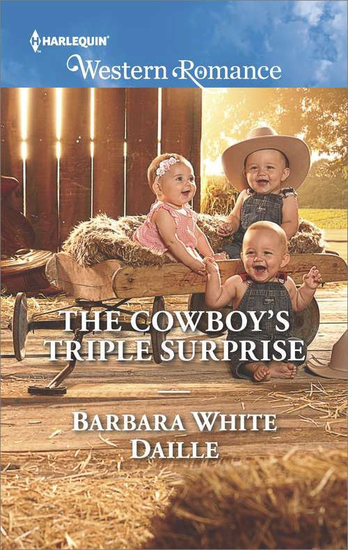 Book cover of The Cowboy's Triple Surprise