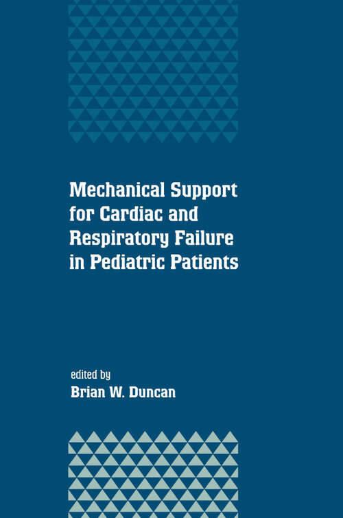 Book cover of Mechanical Support for Cardiac and Respiratory Failure in Pediatric Patients