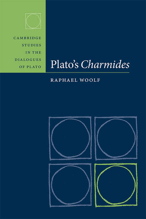 Book cover of Plato's Charmides (Cambridge Studies in the Dialogues of Plato)