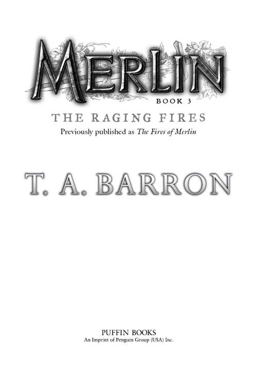 Book cover of The Raging Fires: Book 3 (Merlin Saga #3)