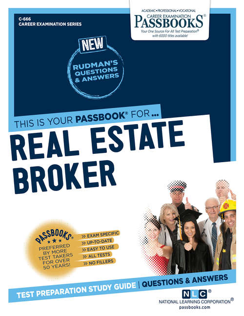 Book cover of Real Estate Broker: Passbooks Study Guide (Career Examination Series: C-666)
