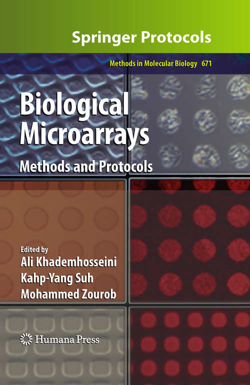 Book cover of Biological Microarrays: Methods and Protocols (Methods in Molecular Biology #671)