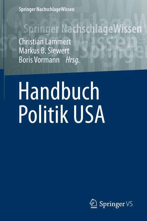 Book cover of Handbuch Politik USA