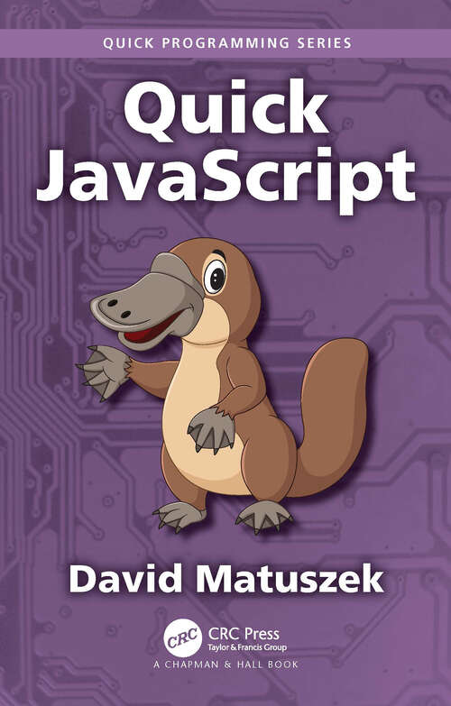 Book cover of Quick JavaScript (Quick Programming)